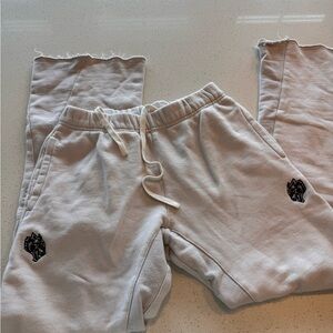 She Darc Sport White Sweatpants flare